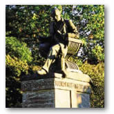 Photograph of statue on Drexel campus