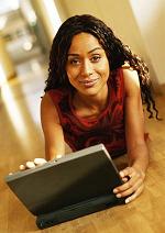Student studying at Keiser University