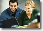 Couple studying at Keiser University online