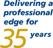 Delivering a professional edge for 35 years