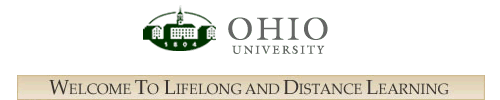 Ohio University: Welcome to Lifelong and Distance Learning