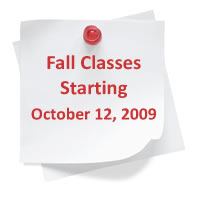 Classes start July 6, 2009