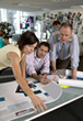 People in a marketing meeting