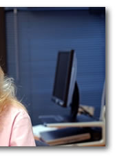 Online student studying at UIC