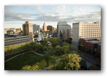 Aerial view of NJIT campus