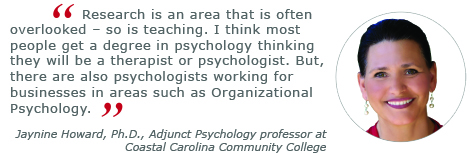 jaynine howard, psychology career