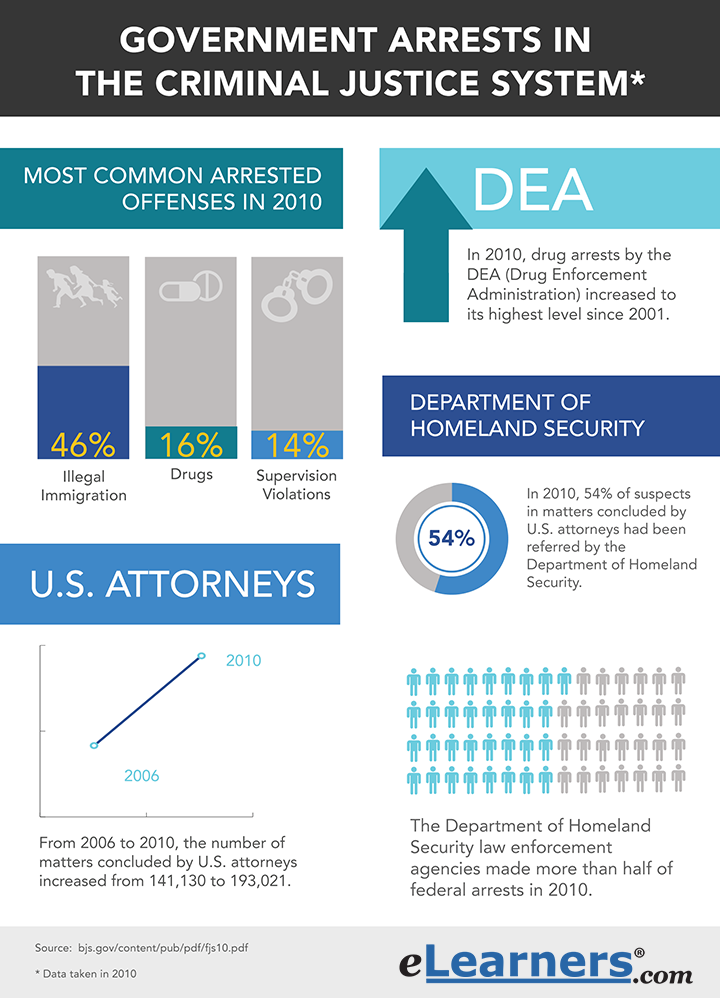 government arrests in the criminal justice system, what is criminal justice